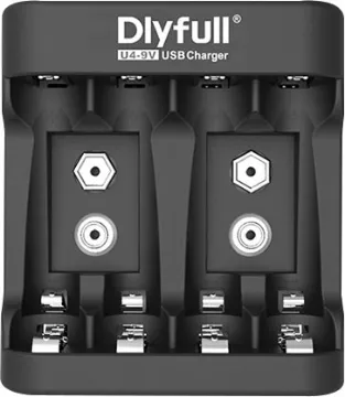 NiMh / NiCad AA / AAA USB Battery Charger Charges up to four AA/AAA or 2 x 9V Ni-MH or Ni-Cad cells at once for keeping your devices powered up. Indicators display charging mode at a glance. Automatically stops once cells are charged.