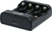 Charges up to four AA/AAA or 2 x 9V Ni-MH or Ni-Cad cells at once for keeping your devices powered up. Indicators display charging mode at a glance. Automatically stops once cells are charged.