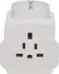 Allows appliances from all over the world to be plugged into Australian outlets. Use on almost any appliance, such as mobile phone chargers, shavers, irons or laptops.
Suits appliances from most countries.