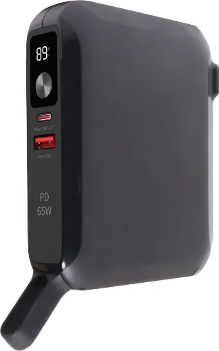 A comprehensive all-in-one USB travel charger to keep all your portable devices charged while at home or overseas! It features 65W USB C power delivery output for laptops, mag safe compatible wireless charging for your phone and a standard USB A QC3.0 output for simultaneous charging of up to 3 devices. 