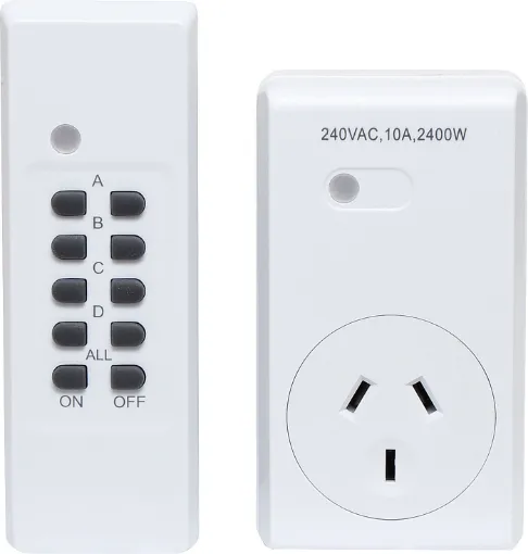 Cut standby 240V power usage around the home and office by switching appliances off at the wall via remote control. Easy inline connection between the GPO and your appliance.