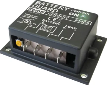 Low Battery Cut Off Module (12V) This battery saver protects your 12V car battery from discharge by disconnecting loads to prevent voltage dropping below a preset limit (10.4 to 13.3V). The module automatically reconnects the loads once the battery recharges, typically 0.8V above cut-off