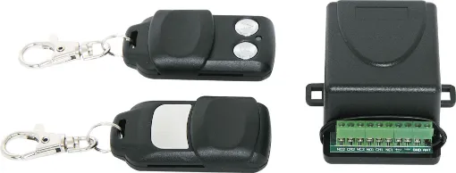 This 433MHz fixed code remote control switching system allows you to switch connected devices on and off remotely. It could be integrated with fans, LED&#8200;lighting, cameras, doors, locks, motors and much more! 