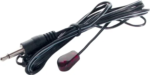 Connects to RF modulators and IR extension systems to send control signals to equipment. 