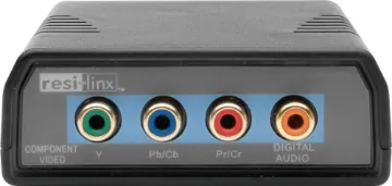 RL-BV250V Component Video & Stereo Audio Receiver Balun Component Video, Digital Audio and Stereo Audio Balun Receiver for use with RL-BV240A. Built-in IR control with the addition of RL-BV500 Target.