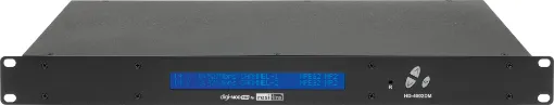 Quad input high definition DVB-T modulator that converts HD video and audio signals to digital COFDM DVB-T channel. HD-4002DM