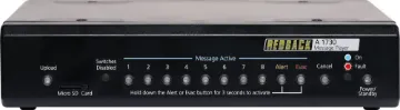10 Way MP3 Message Player This compact message player can be custom programmed  with tones, messages or music for use in interactive displays, security, customer entry  and emergency evacuation announcements.