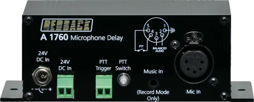 three modes of operation, determined by DIP switches, which include an Audio Delay, a Microphone Recorder and a Audio Recorder.  