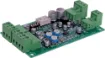 Features two line inputs and one mic input, each with its own level control.  The mic input can be configured for either balanced or unbalanced operation.  All inputs are mixed to a single line level output.  It can be powered from either a single rail po