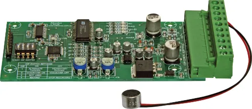 Now includes voice chip for recording custom messages. Containing both the alert & evacuation tones based on Australian standard this compact self contained module will integrate with most PA amplifiers.  Tones conform to AS1670.4