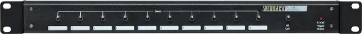 Enables the control of paging and background music over 10 speaker zones. An incoming signal is thus selectable to the zones required. 