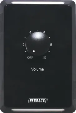 Volume Control 10W 100V Line Clipsal Pro - Vertical Black Designed to control 100V line speaker systems these attenuators are fitted to industry standard wall plates and install into an electrical wall box.