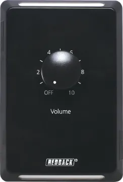 Volume Control 10W 100V Line Clipsal Pro - Vertical Black Designed to control 100V line speaker systems these attenuators are fitted to industry standard wall plates and install into an electrical wall box.