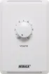 Designed to control 100V line speaker systems these attenuators are fitted to industry standard wall plates and install into an electrical wall box. 