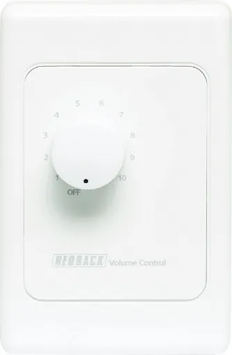 Designed to control 100V line speaker systems these attenuators are fitted to industry standard wall plates and install into an electrical wall box. They feature 11 position switches