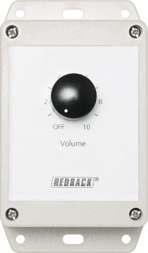 Designed to control 100V line speaker systems these attenuators have been enclosed in a ABS Flange Mount Enclosure.