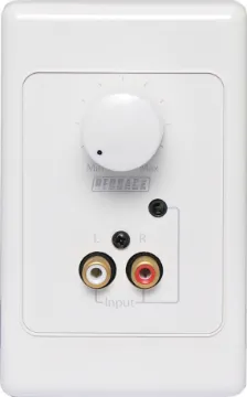 Line Level Volume Control With Local Input In-line volume controls for line level sources such as CD player, Tuner, MP3 player etc. Both models utilise a 10kΩ logarithmic potentiometer. Perfect for board rooms & lecture theatres. Standard line level volume control with the addition of stereo
