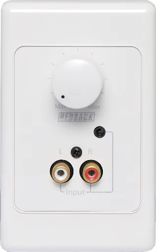 In-line volume controls for line level sources such as CD player, Tuner, MP3 player etc. Both models utilise a 10k&#937 logarithmic potentiometer. Perfect for board rooms & lecture theatres. Standard line level volume control with the addition of stereo 
