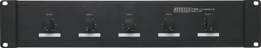 These controllers can be configured as either five single inputs to five outputs or one input to five outputs. Each zone has a capacity of 100W and total load capacity of 500W.