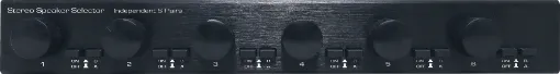 The A2387A is a high-power, dual-source, autoformer based speaker selector. Dual source operation makes two different amplifiers/receivers drive selected speakers simultaneously.
