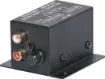 Balanced 600 Ohm 3 pin female XLR to unbalanced 10K Ohm 2 x RCA with level control. +10dB max signal gain. Steps up input signal by factor of 16, ie 20mV in = 320mV out.