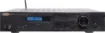 A stylish 2 x 100W (into 4 Ohm) FM stereo receiver with bluetooth audio streaming and a remote control. It features four stereo RCA inputs for CD, DVD, TV and Auxiliary. The large rotary dial controls volume, balance, bass and treble.