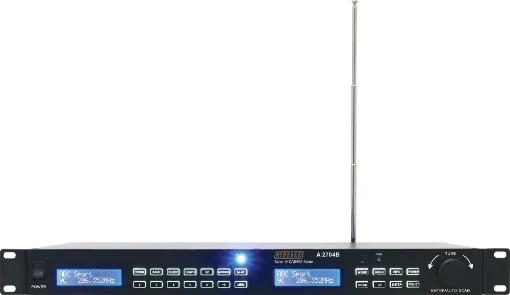 This dual tuner is ideal for multi zone audio systems requiring separate programming in each zone. This compact 1RU device contains two individual tuners utilising Phase Locked Loop (PLL) synthesised circuitry to ensure excellent frequency stability.