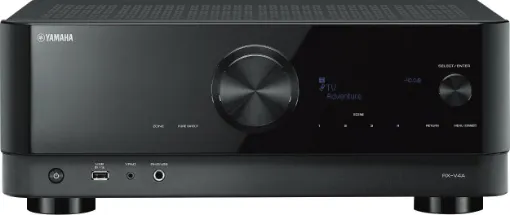 5.2 channel AV receiver with CINEMA DSP 3D, HDMI 4-in/1-out, wireless surround.Movie watchers are catered for with 4K Ultra HD as well as HDMI 2.0, BT.2020 compatibility and HDCP 2.2, HDR video. 80W RMS per channel. Four HDMI inputs. Wireless rear speaker capability. 