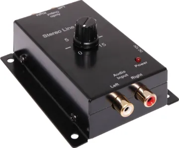 Compact Stereo Line Pre-Amplifier This compact stereo pre-amplifier is a great way to boost the output from your mobile devices and anything else with a low output.