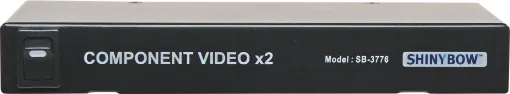 VIDEO ONLY. Accepts one component video and distributes it to two outputs. Suitable for domestic or commercial use in showrooms, pubs, clubs, cafes, TABs, etc.
