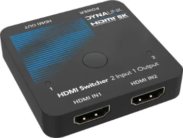 8K 48Gbps 2 Way HDMI Switcher Offering 8K @ 60Hz resolution switching, this 2 way HDMI source selector is ready for the latest high resolution AV sources.