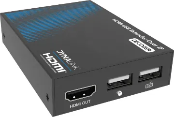 HDMI USB KVM Over IP Extender  - Decoder Designed to extend HDMI signals over distances up to 150m using Cat6/6a cabling.
