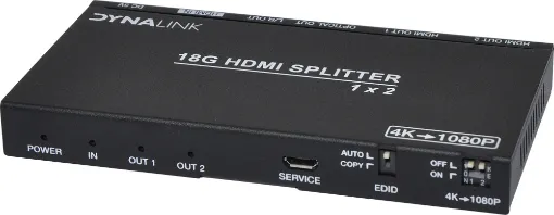 Designed to split a single HDMI source into four HDMI outputs.