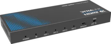 4K 1x4 HDMI Splitter 18GBps Bandwidth This is a high performance 1x HDMI input to 4x HDMI output switcher which is powered via a USB port.