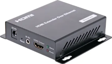 HDMI Over Ethernet UTP Balun Receiver This HDMI transmitter and receiver system can be used as a simple point to point extender or integrated into an existing home or business ethernet system enabling several receivers to be connected to one transmitter.