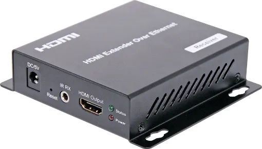 This HDMI transmitter and receiver system can be used as a simple point to point extender or integrated into an existing home or business ethernet system enabling several receivers to be connected to one transmitter.  