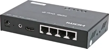HDMI Over Ethernet UTP 4 Port Balun Receiver This series of balun components has an important difference to most HDMI balun products on the market in that it can send HDMI signals over ethernet switches, allowing HDMI sources and displays to be connected in an expandable network. It can also be used as a simple point to point extender.