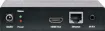 This HDMI over IP Extender uses advanced H.264 compression type which transfers signal using lower bandwidth thus transmit more smoothly. It supports 120m over single Cat5E/6 cable at point to point.  Includes transmitter and receiver. 