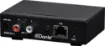 This device is designed to receive two channels audio signal from the Dante network, and converts to analogue RCA outputs. Simply use Cat5 cable to connect the RJ45 port to an Ethernet switch, and using "Dante controller" to receive the low latency of signal from other devices which already connected on the same Dante network. 