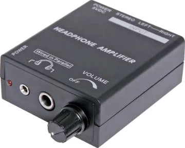 Headphone Amplifier This single channel headphone amplifier is ideal for systems requiring additional audio level due to impedance differences between the audio source and headphone.