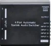 Provides automatic switching between 4 S/PDIF digital audio sources. Supports common audio formats. Single S/PDIF output. Includes power supply. 