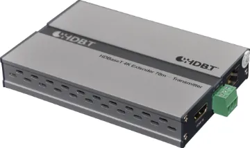 HDMI & Infra-Red HDBaseT Cat5e/6 Extender UTP Balun Allows 1080p HDMI signals to be extended up to 100m from their source over a single Cat5e/6 cable, whilst retaining full high definition quality. Built in IR extender allows remote control of source devices.
