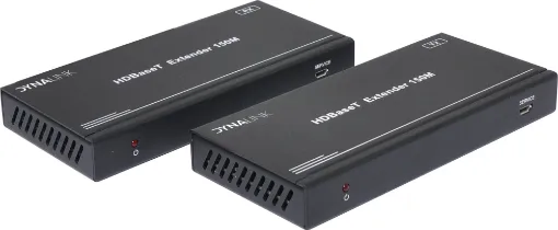This 18Gbps HDMI Extender can extend high definition video / audio signal, RS-232, bi-directional IR, and the distance is up to 492ft / 150 meters between transmitter and receiver via a single CAT cable.