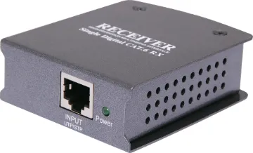 Receiver For Multi-Zone HDMI UTP Balun Extension System Receiver for use with the A 3224 HDMI Extender Kit and the A 3225 HDMI Extender Tranceiver. For multiple screens daisy chained from a single signal source use up to 6 tranceivers with a receiver at the very end.