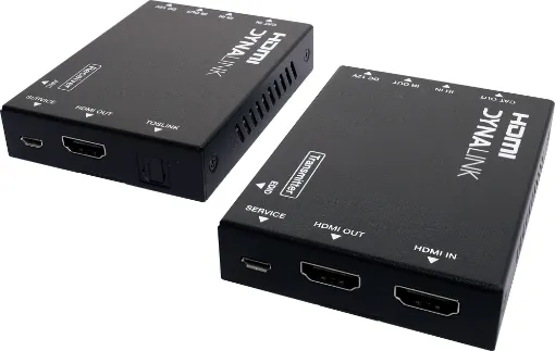 This HDMI & One Way Infra-Red Cat6 Extender UTP Balun is designed to extend HDMI signals over distances up to 70m across economical UTP cabling.