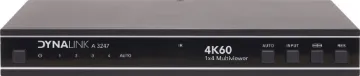 4x1 HDMI Multiviewer Seamless UHD 4K Video Switcher This product is designed for the purpose of connecting four 4K @ 60Hz UHD HDMI sources, and displaying each on a single display