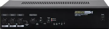 Phase5 60 Watt 100V Public Address Amplifier Designed to meet the requirements of medium sized professional public address installations, delivering an output power of 100W RMS respectively.
