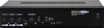 Phase5 100 Watt 100V Public Address Amplifier Designed to meet the requirements of medium sized professional public address installations, delivering an output power of 100W RMS respectively.