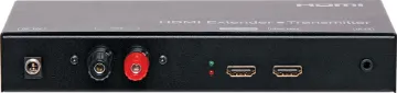 HDMI Two Core Cabling Balun Extender System Transmitter This ingenious Foxtel compatible device allows you to extend your 1080p HDMI source over any 2-conductor cable including twisted cable, telephone cable or Cat5/6 etc. We recommend 12AWG - 19AWG cable. Extends a 1080p signal up to 3800m over standard