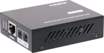 HDMI Cat 5e/6 Splitter Balun Extender System - Receiver These HDMI balun converters allows a 1080p HDMI source to be extended to multiple remote points 50m away using economical Cat 5e or 6 UTP cabling - without sacrificing signal quality! If using 1920 x 1200 or 5.1/7.1ch the maximum distance is 40m.